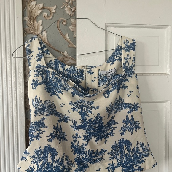 Miaou Blue and White Tank Top - Picture 5 of 6